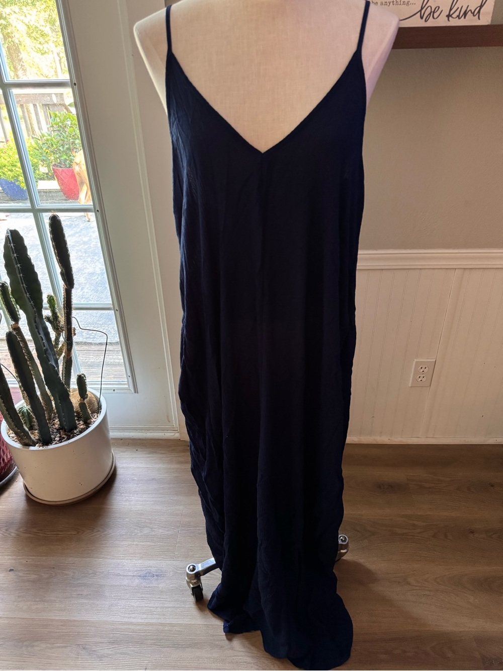 lovestitch navy maxi dress/cover up size s/m